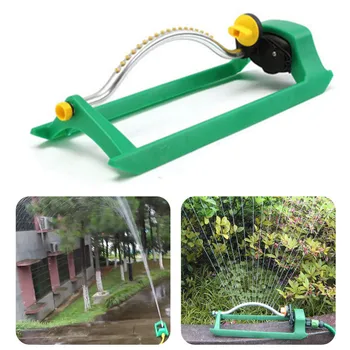 

18-hole rocking sprinkler with plastic nozzle Oscillating Lawn Sprinkler Watering Garden Pipe Hose Water Flow With Connector CD