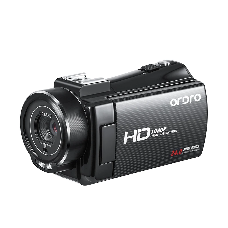 Camera only Ordro V7 Plus 1080P видеокамера Full HD видеокамера 16X цифровой зум 3,0 дюймов сенсорный экран Инфракрасный микрофон ночного видения - Цвет: Camera only