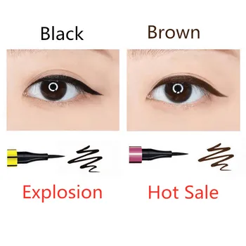 

ELECOOL 1Pcs Black Quick Drying Eye Liner Pencil Waterproof Lasting Smudge-Proof Eyeliner Beauty Eye Makeup Cosmetics TSLM1