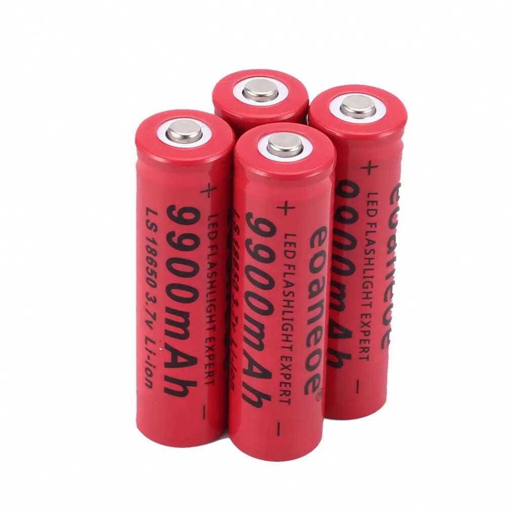 EUEU Желтый Прочный 3,7 V 18650 батареи 9900mAh литий-ионная аккумуляторная батарея для фонарика+ США зарядное устройство
