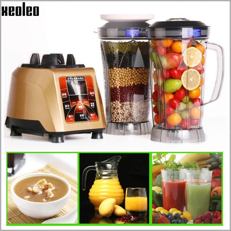 Xeoleo Commercial Blender 4L Heavy Duty Blender Mixer 3000W Soybean Milk Machine Ice Blender Make Nut/Smoothie/Fruit/Soybean