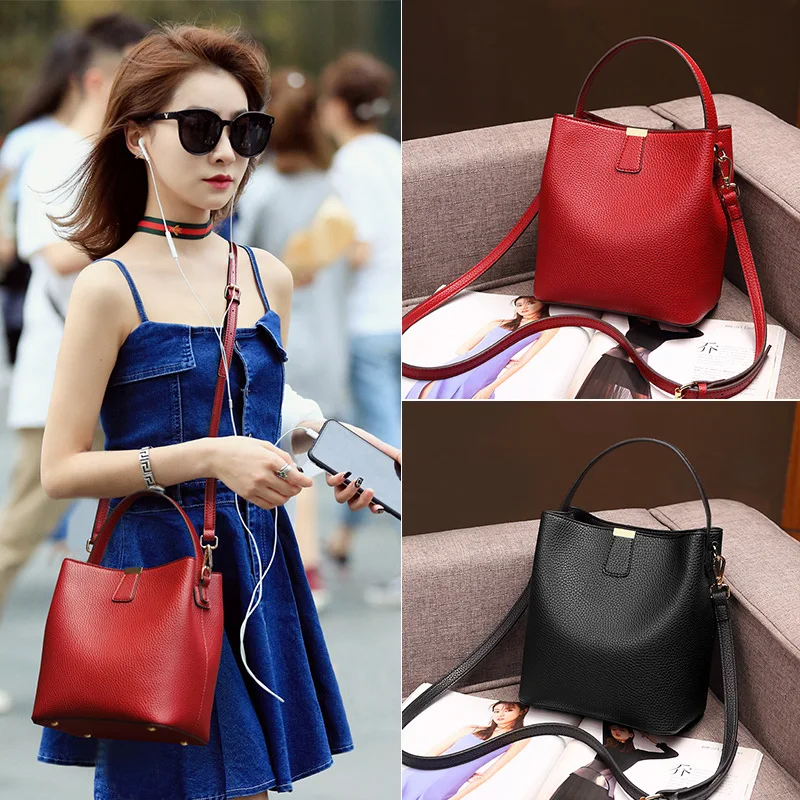 Новинка 2020 женская сумка через плечо иностранный стиль одноцветная мягкая