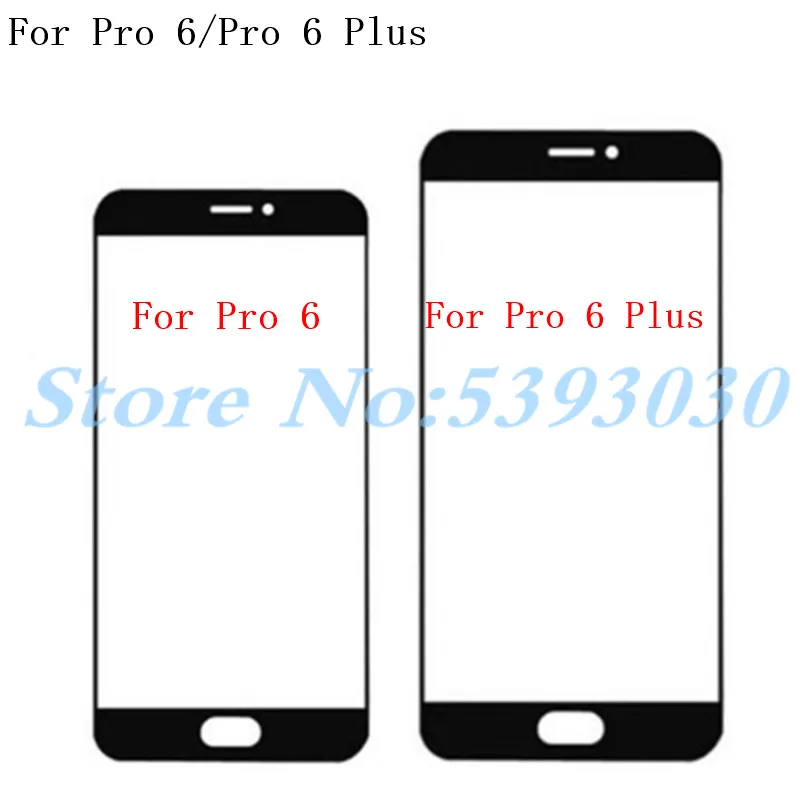 New Front Outer Glass Lens Replacement Part For Meizu Pro6 Pro 6 Plus Touch Screen Cover | Мобильные телефоны и