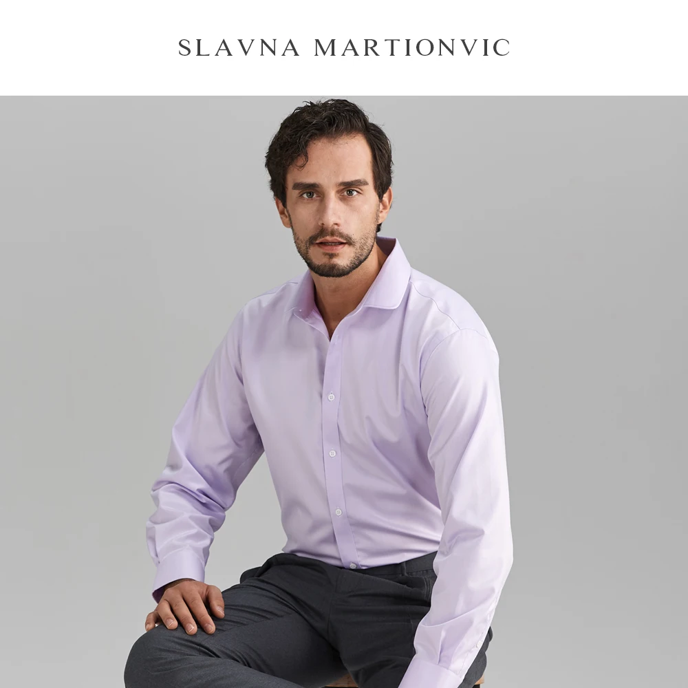 Slavna Martinovic Herfst En Winter Mannen Lange Mouwen Katoen Business Werk Professionele Dieptepunt Shirt Slavna Martinovic Herfst En Winter Mannen Lange Mouwen Katoen Business Werk Professionele Dieptepunt Shirt