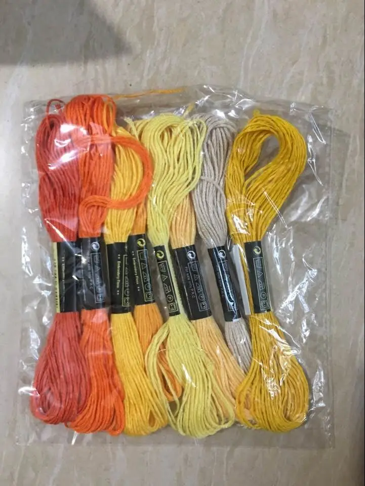 8pcs/Set Similar DMC Threads Cross Stitch Floss Cotton 8 meters Embroidery Thread Floss Sewing Skeins Craft Knitting 5