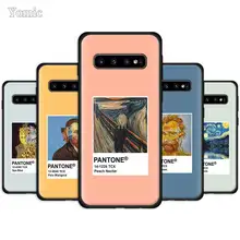 Мягкий чехол для samsung Galaxy S10 5G S10e S9 S8 Plus S7 Edge Note 8 9 10+ черный силиконовый чехол для телефона Van Gogh Pantone