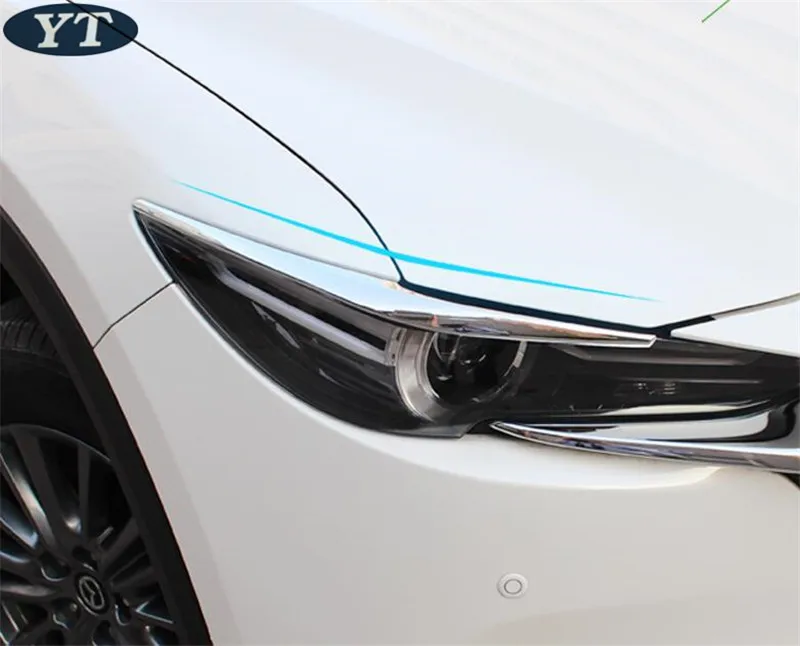 Автомобильный головной светильник, авто передний светильник для Mazda CX-5, abs хром, авто аксессуары, 2 шт