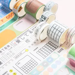 Bande adhésive Washi série Good Life, 4 pièces/lot, ruban de masquage décoratif, papeterie autocollante pour Scrapbooking planificateur 