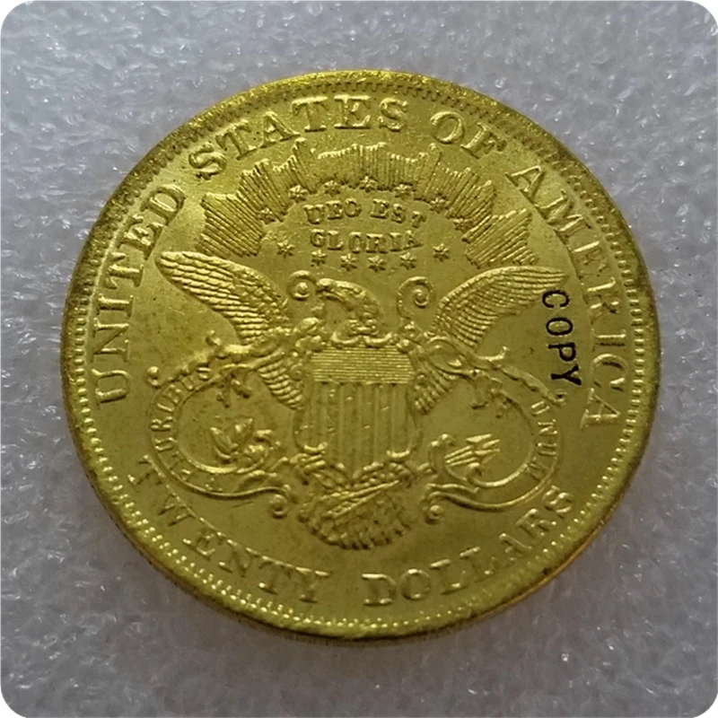 1876,1879$20(Twenty Dollar) узоры Золотая копия монет