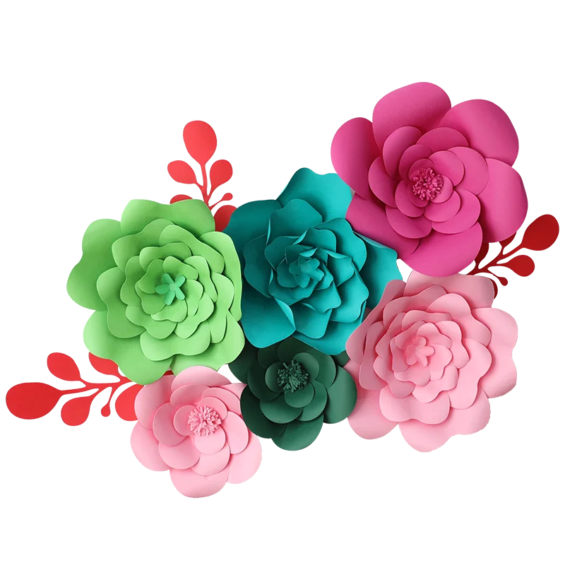 DIY Искусственные Большие бумажные розы цветы фон полный набор для свадьбы и мероприятий детский Декор цветочные настенные художественные бумажные Цветочные поделки