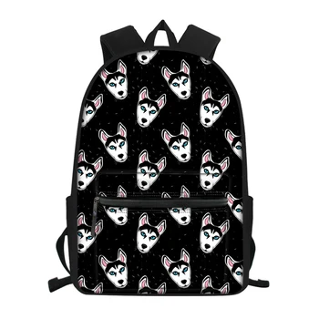 

WHEREISART Customized Husky Backpack for Teenage Girls Boys Cute Student Kids Schoolbag Cool Primary Children Bookbags Mochila