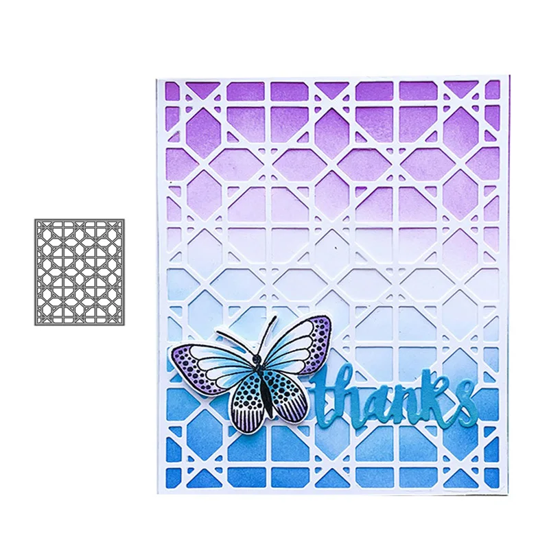 

JC Mesh Window Background Frame Metal Cutting Dies for Scrapbooking Craft Mold Cut Die Stencil Handmade Paper Card Make Template