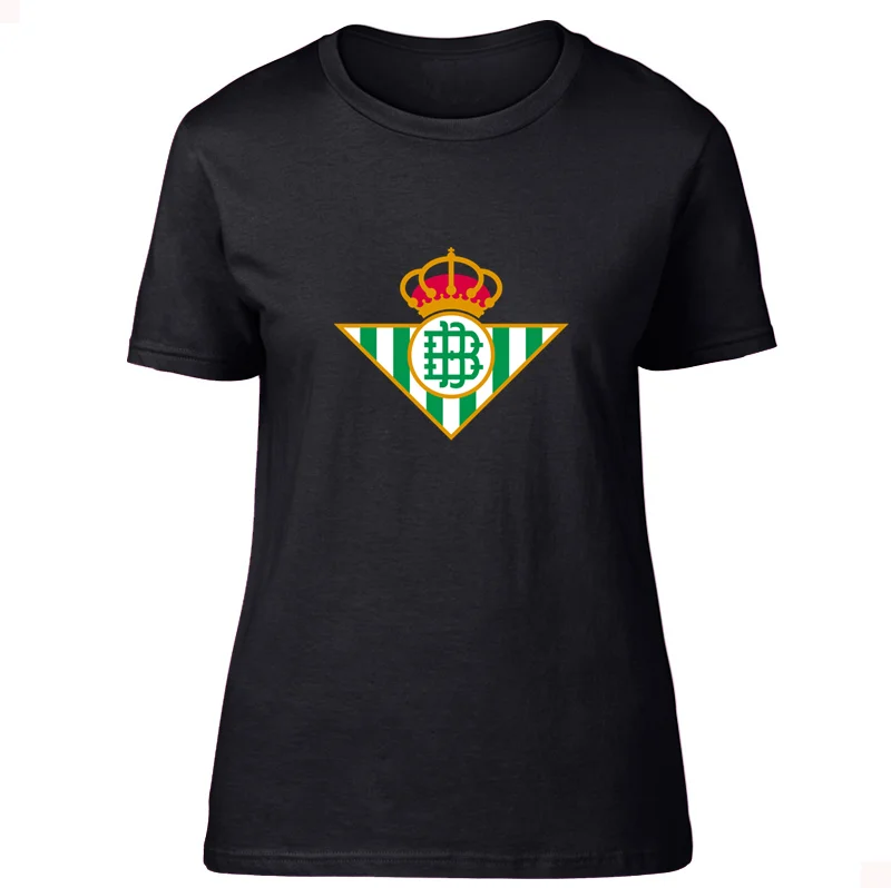Women-Black Humor Real Betis футболка мужская с надписью Homme мужская футболка круглый воротник короткий рукав большой размер S~ 5xl высокое качество - Цвет: Women-Black