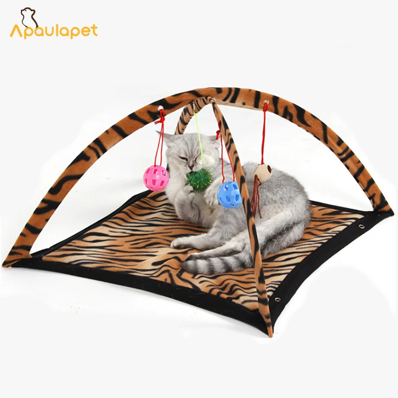 Apaulapet кошка кровать игрушки Мобильная игровая Pad одеяло дом мебель для домашних