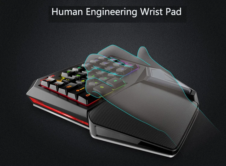 T9 Plus Mechanical Gaming Keyboard one hand keyboard