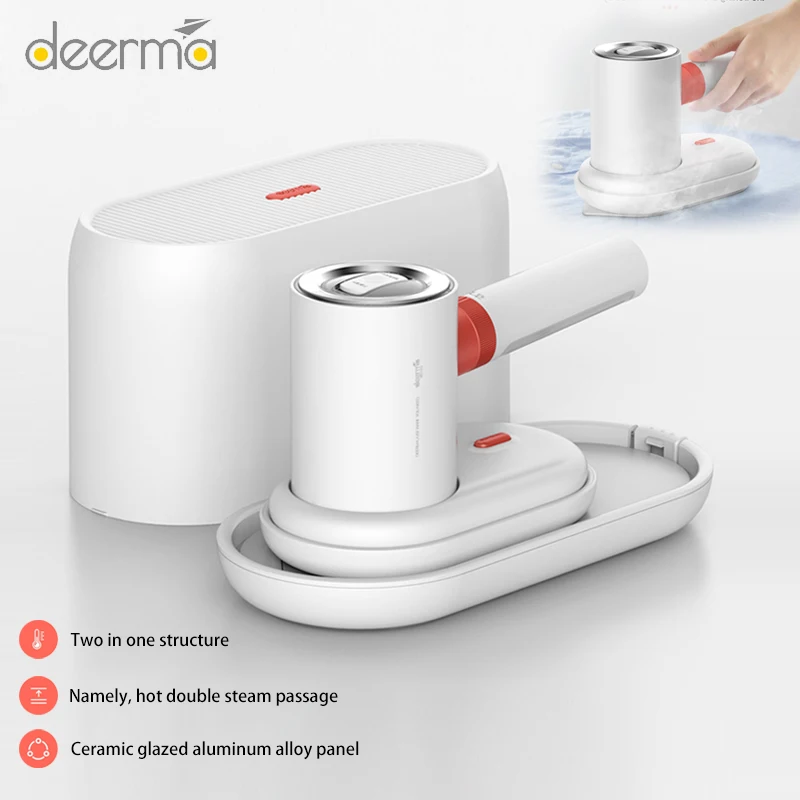 New Original Deerma Multi-function Steam Iron HS200 1000W Portable Travel Garment 2 in 1 Hanging Flat Iron 110ml Water Tank
