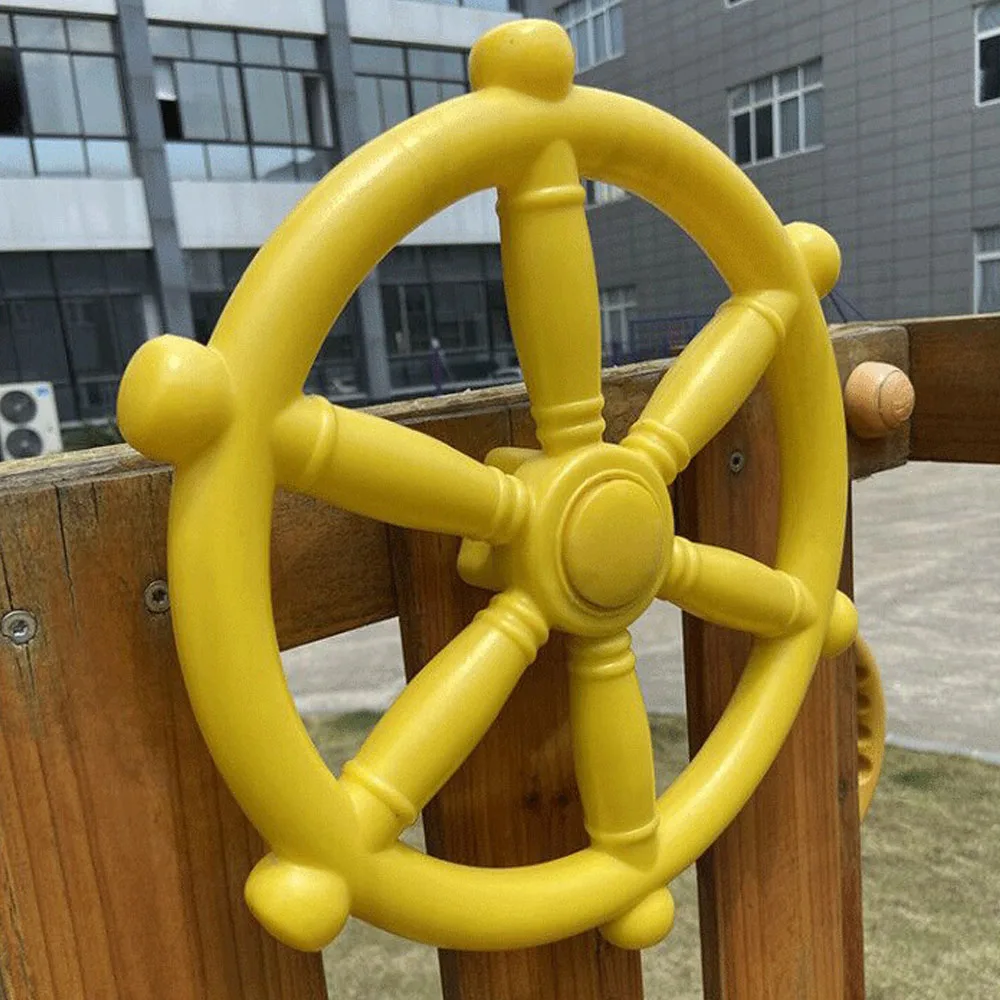 12 Inch Steering Wheel Pirate Game Accessory Swingset For Kids Outdoor Playhouse Treehouse Backyard