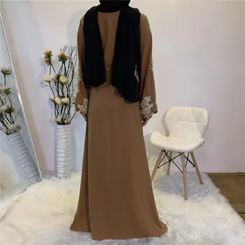 Eid Mubarak Abaya Dubai Turkey Muslim Fashion Women Hijab Dress Islam Caftan Marocain Dresses Vestidos Clothing Robe Musulman 2