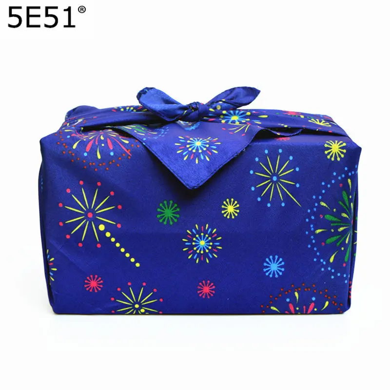 

Japanese Style Parcel Bento Cloth Furoshiki 70cm Tablecloth Placemat Fireworks Gift Packaging
