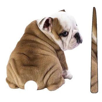 

Kawaii Cartoon Funny Moving Tail Animal Dog Stickers Reflective Stickers Car Window Wiper Decals Rear Windshield Sticker Hot