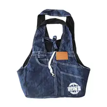 Синяя джинсовая ткань для домашних животных, собак, слинг, ручная сумка для кошек, сумка для путешествий на открытом воздухе