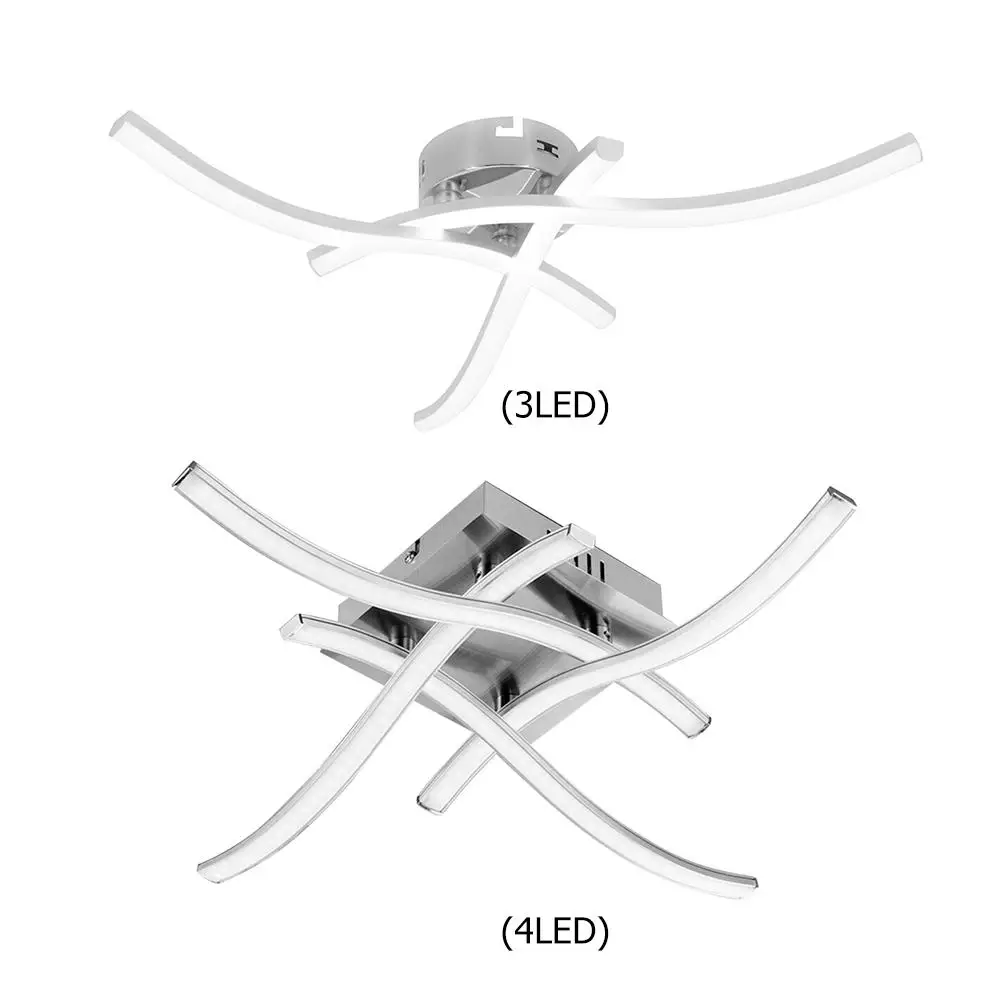 Светодиодный потолочный Люстра ночник Раздвоенная форма 85 265 в раздвоенная