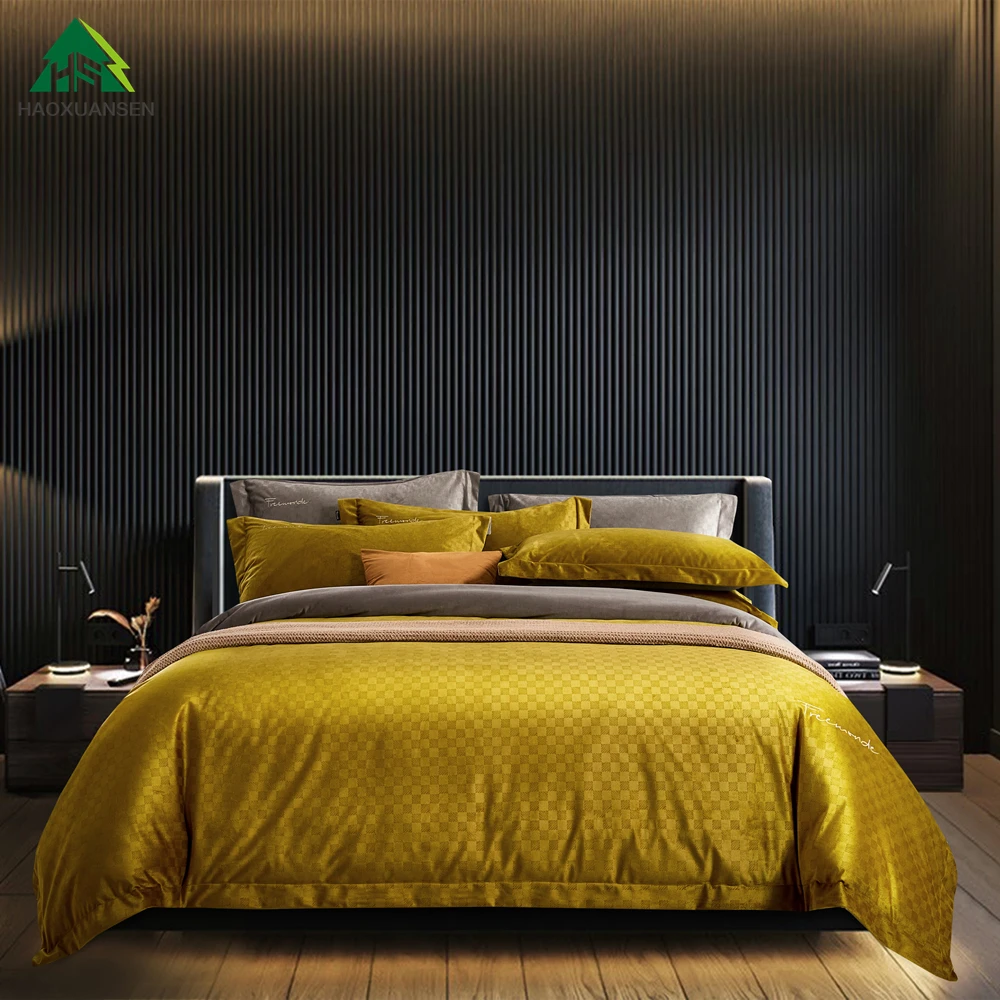 

Yellow/Grey Grid On Chessboard Bedding Sets Magic Velvet Flannel Fleece Warm Winter Thickening Bed Linen Pillowcase Duvet Cover