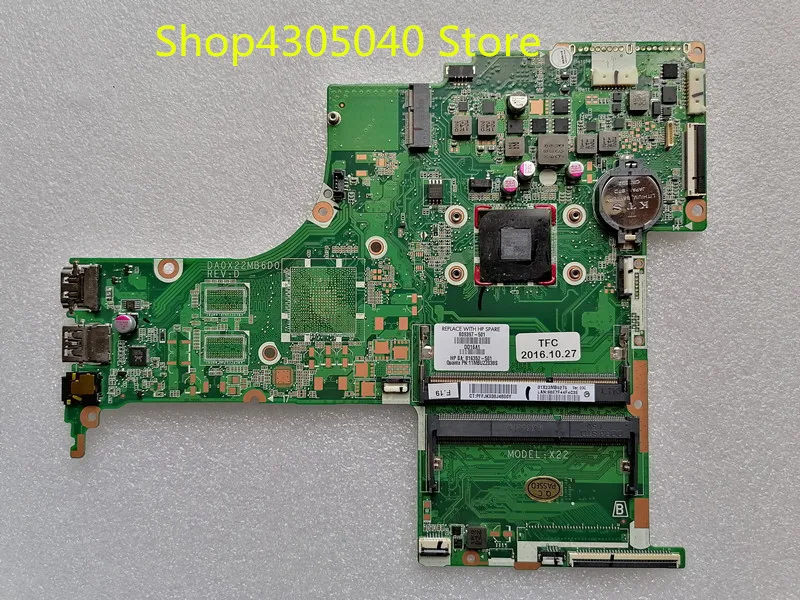 809397 001 501 601 DA0X22MB6D0 подлинный для ноутбука HP 17 G материнская плата ЦПУ|Материнские