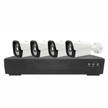 

CCTV System 1080P AI camera set 2MP POE NVR 4CH CCTV Camera IP Security System Video Surveillance Kit factory price supplier
