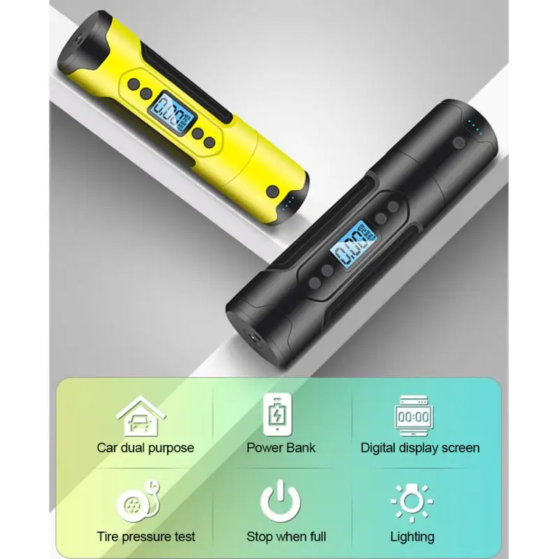 

Bicycle Accessories Bike pump 6 In 1 wireless smart car pump portable electric pump cycling tire inflator intelligent air pump