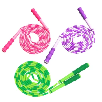 

3 Pcs Jump Ropes Creative Colorful Exercise Skipping Rope Exercising Tool Sports Equipment for Adults Students The Elders