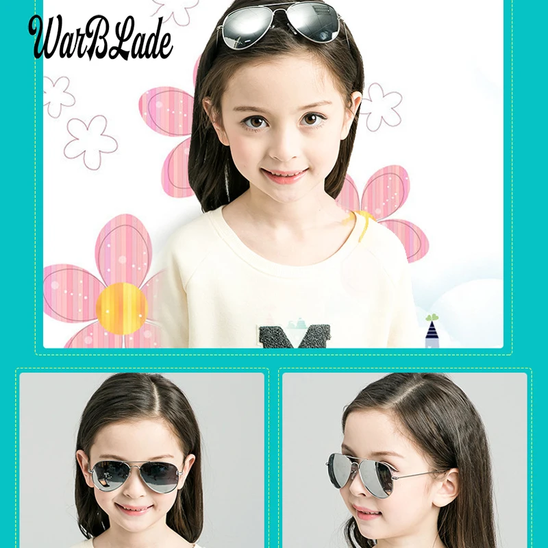 WarBLade Fashion Baby Kids Polarized Sunglasses Pilot Style Children Boys Girls Sun Glasses UV400 Protection Oculos De Sol Gafas