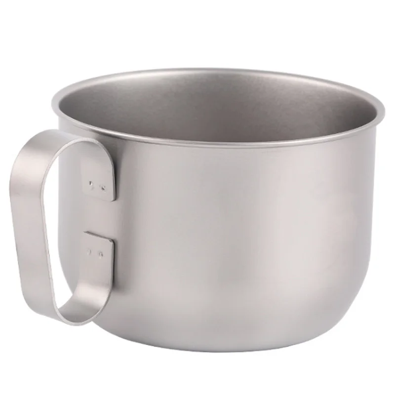 

Cup Portable Camping Picnic Water Cup 500Ml Water Cup Tea 100% Titanium Mug Outdoor Ultralight Camping Picnic Cookware