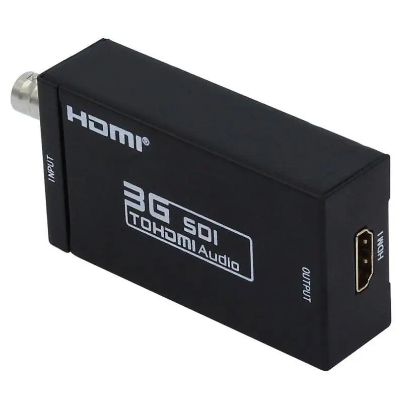 Mini 3g SDI в HDMI конвертер адаптер Поддержка HD-SDI/3g-SDI сигналы, показывающие на HDMI дисплей 1080P Разъем адаптеры