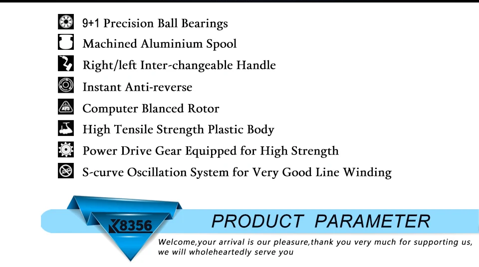 K8356 New Fishing Reel Dual Brake Carp Fishing Reels 10BB 5.21 Spinning Reel Metal Arm Peche Max Drag 7-16KG KS30-KS80_02