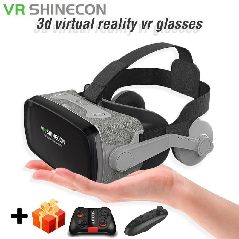 Новые Shinecon 9 0 VR Очки виртуальной реальности с геймпадом 3D очки гарнитура шлем