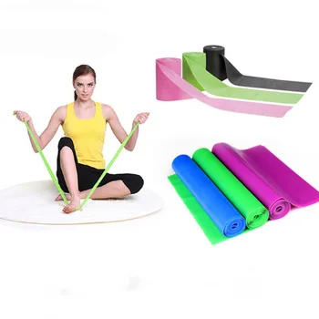 

1.5mx15cm Yoga Tension Band Fitness Equipment Personal Trainer Elastic Rubber Band Strength Training Resistance Band Drop Ship