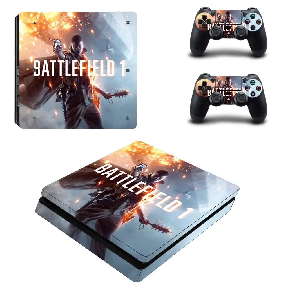 Игра Battlefield PS4 Slim sticker Play station 4 кожа Наклейка для playstation 4 PS4 Slim консоль и контроллер Скины Виниловые - Цвет: YSP4S-0875