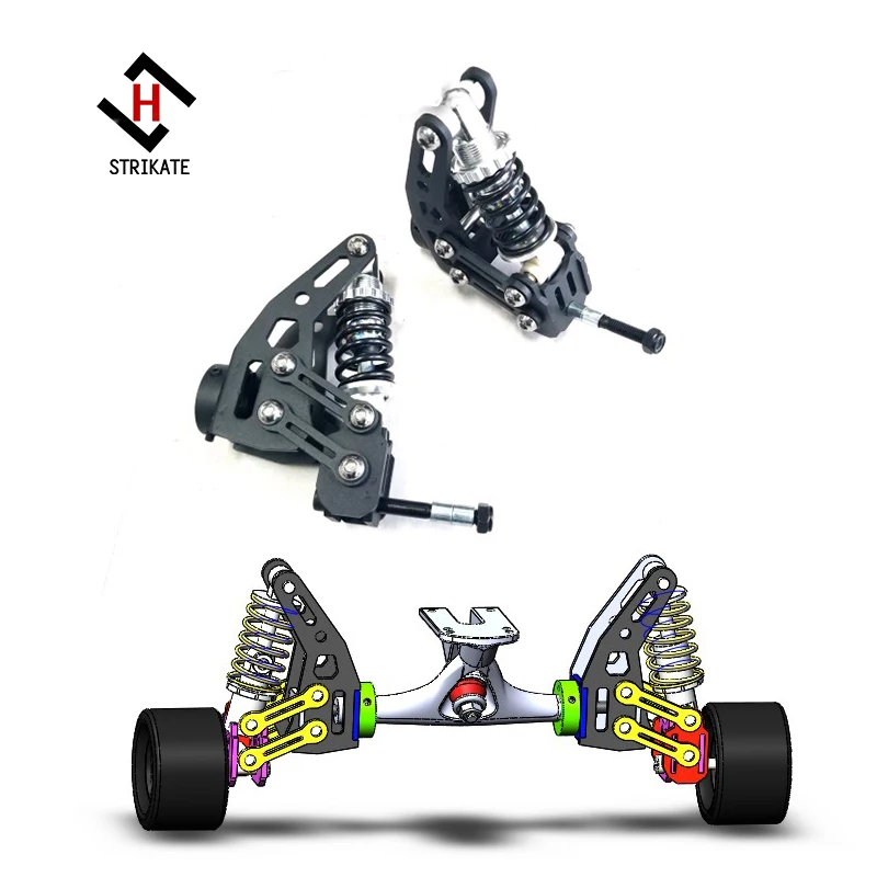 PATIKIL Lot de 4 coussinets de relèvement de skateboard de 12