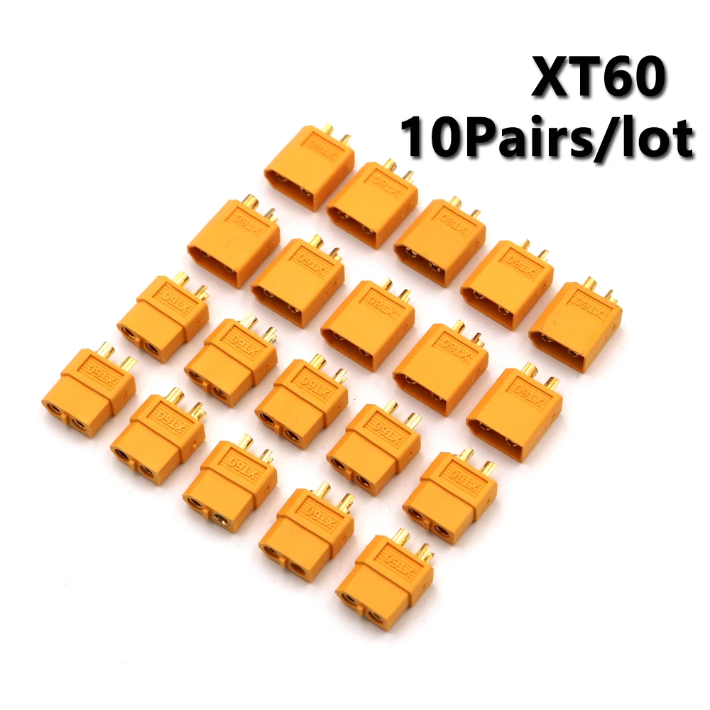 10 пар x XT30 XT60 XT90 T пулевые Разъемы штекер RC Lipo батарея Квадрокоптер Мультикоптер XT30U XT60U XT90U - Цвет: XT60