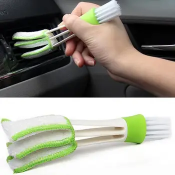 

Car Air Conditioner Air Outlet Cleaning Brush Keyboard Brush Quality Nylon Bristles Microfiber Cleaning Cloth Brush 1 Pcs