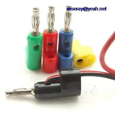 DHL/EMS 250 шт 5 цветов 4 мм разъем типа "банан" для связывания POST test Probes колонки Amplifiers-A7