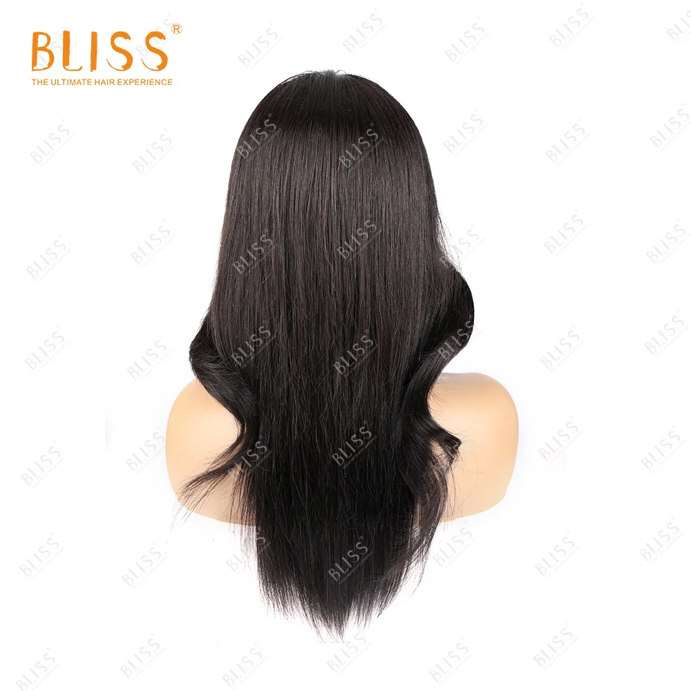 Длинный волнистый парик BLISS 2020 с челкой для черных женщин бразильские волосы без