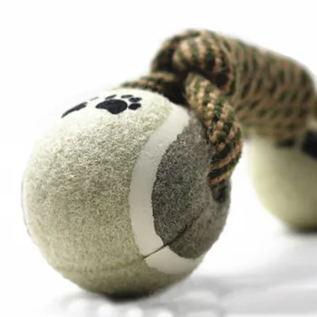 

1Prope bite toy ball with Squeak dog rope ball training tool to toy toy dog toys for dogs tooth grind to bite pet game LR1