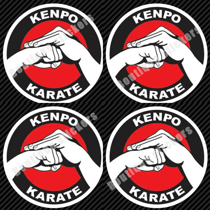 

4X Boxing Karate Sticker Die Cut Vinyl Martial Arts American Boxing Hand Fashion Decal Car Sticker High Quality RV Racing Decal