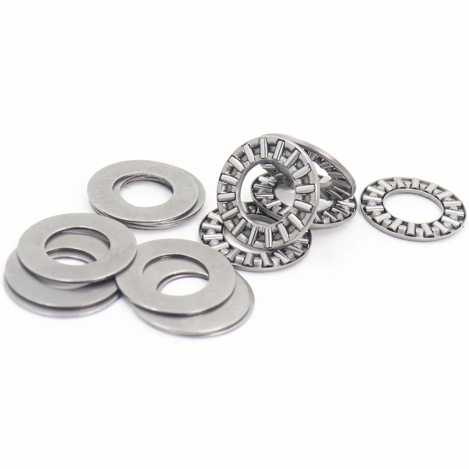 Lot De 10 Roulements à Aiguilles Butée 8x19x2mm Avec Rondelles AS0819 - Acier Au Chrome, Neuf
