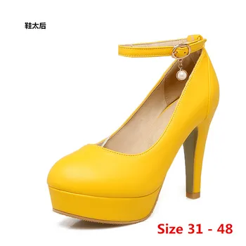 

Sexy Stiletto Party Wedding High Heels Women's High Heel Shoes Platform Pumps Heels Woman Shoes Small Big Size 31 - 48