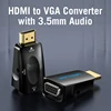 Vention HDMI to VGA Adapter HDMI Male to VGA Felame HD 1080P Audio Cable Converter With 3.5 Jack for PS4 Laptop PC Box Projector ► Photo 3/6
