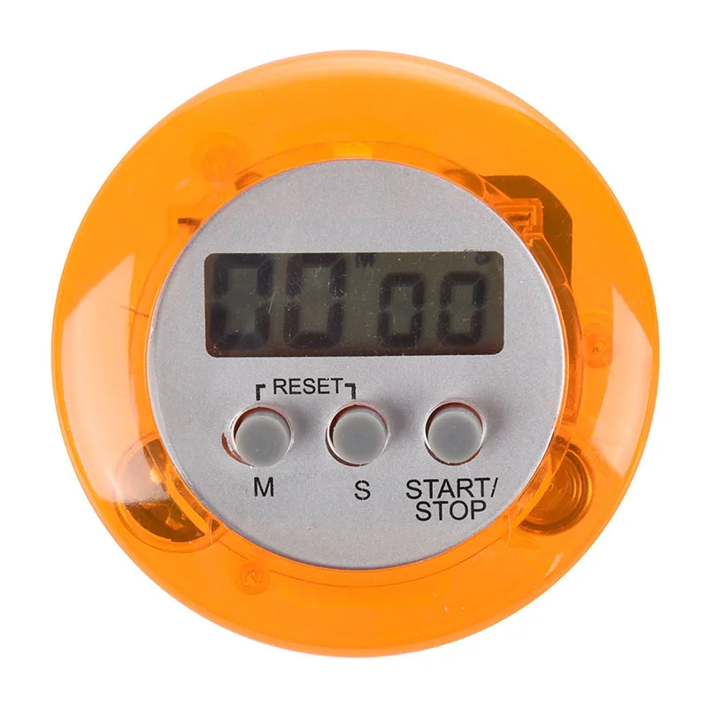

Digital Magnetic LCD Timer Stop Watch Kitchen Cooking Countdown - Orange