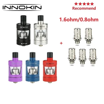 

Original Innokin Zenith Tank 4ml Atomizer 24.7mm Mouth to Lung Vape Tank with 0.8ohm/1.6ohm Zenith Coil E-cig vs Innokin Zlide